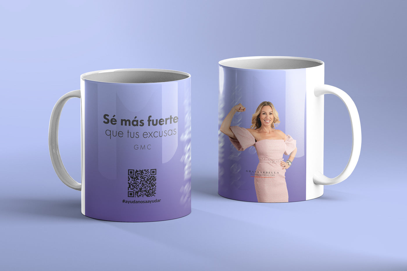 Taza #ayudanosaayudar "Sé más fuerte que tus excusas"